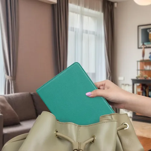 Vista 169 de CoBak Funda inteligente para Kindle Paperwhite de 6.8" de 11ª generación 2021 con función de encendido automático, ligera, delgada, de piel **Salvia