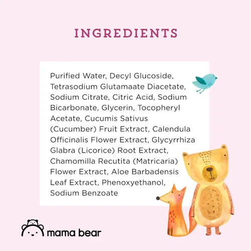 Vista 6 de Marca Amazon – Toallitas Mama Bear 99% de agua para bebé, hipoalergénicas, formuladas sin fragancia, 72