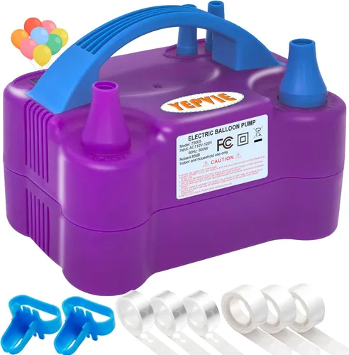 Vista 8 de Electric Balloon Pump, Portable 2 Modes Balloon Blower Machine with 14 Balloon Arch Kits, Air Pump for Balloon, Balloon Inflator for Party Decoration