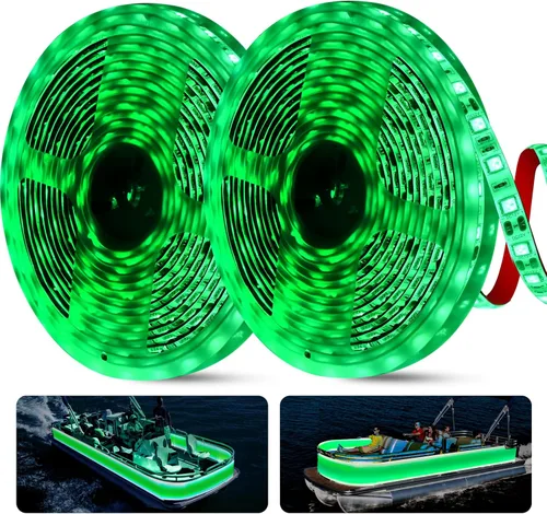 Vista 13 de Tiras de luces LED marinas para pontón de 25 pies, luces de barco 12V impermeables, luz de cubierta interior para kayak, barco Jon, barcos de pesca