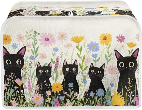 Vista 21 de Funda para tostadora de girasol con bandera estadounidense para 2 rebanadas de pan, horno, cocina, cubierta para electrodomésticos, protección