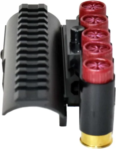 Vista 3 de Trinity Picatinny - Conjunto de soporte óptico y soporte de carcasa compatible con bomba Maverick 88 calibre 12, color negro