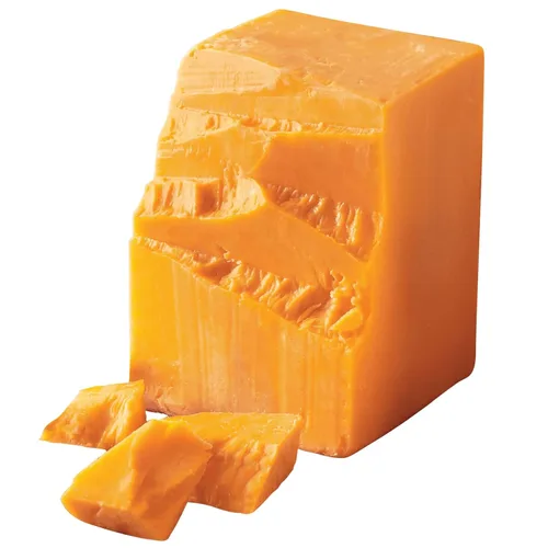 The Wisconsin Cheeseman Bloque de Queso Cheddar Curado Fuerte – Aperitivo Gourmet de Queso de Wisconsin, Sabor Tradicional, Excelente Regalo de