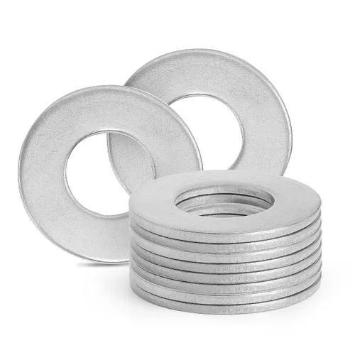Vista 13 de Arandelas planas de acero inoxidable M2 - Diámetro exterior de 5mm, arandelas de acero inoxidable 304 (18-8) arandelas metálicas para tornillos