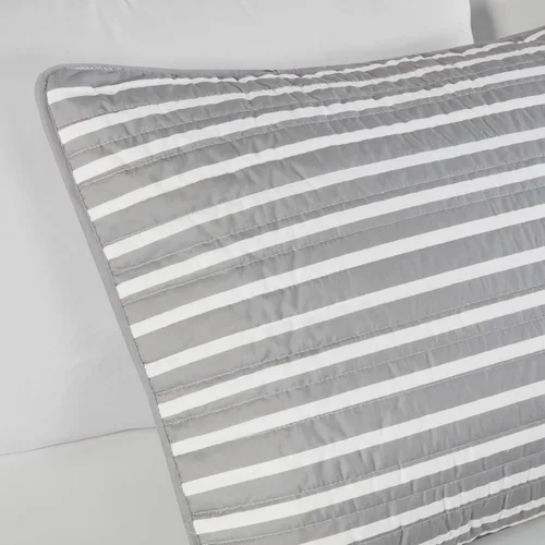 Vista 4 de Intelligent Design Paul - Juego de edredón reversible, diseño moderno de rayas casuales para todas las estaciones, juego de ropa de cama