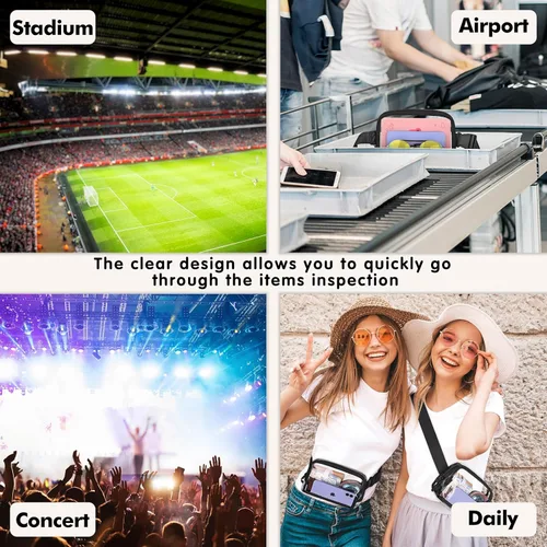 Vista 7 de LLYWCM - Riñoneras para mujeres y hombres Riñonera Riñonera cruzada para mujer Riñonera para correr con correa ajustable, cangurera cruzada