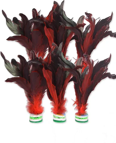 Vista 7 de Baitaihem Colorful Kick Shuttlecock Fancy Chinese Jianzi Foot Sports Outdoor Game, 4 Pack/ 6 Pack