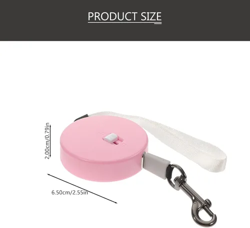 Vista 2 de TEHAUX Retractable Dog Leash for Dogs Adjustable Outdoor Walking Leash with Rope Comfortable Handle Random