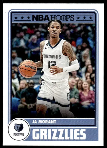 Panini Hoops 2023-24 Ja Morant NM-MT Memphis Grizzlies - Tarjeta de intercambio de baloncesto de la NBA