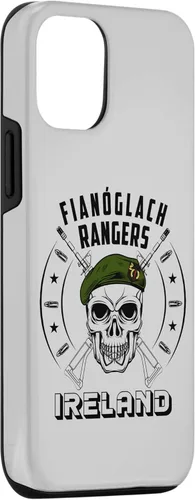 Vista 3 de iPhone 15 Fiannoglaigh Irish Special Force Army Ranger Irlanda Funda de defensa