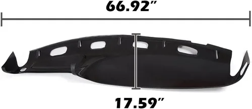 Vista 5 de PIT66 Cubierta de tablero compatible con Dodge Ram 1500 1998-2001 (submodelo: Laramie, Sport, ST, WS)/1998-2002 Ram 2500 3500 Base Cubierta