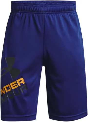 Vista 18 de Under Armour Boys' Prototype 2.0 Logo Shorts Azul rey (400)/Blanco