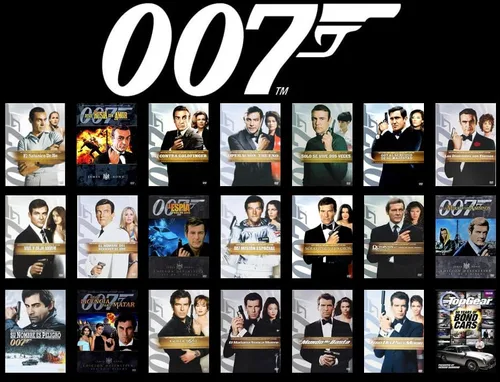 James Bond 007 20-Film DVD Collection + Top Gear 50 Years of Bond Cars (Movies Featuring Sean Connery, George Lazenby, Roger Moore, Timothy Dalton,