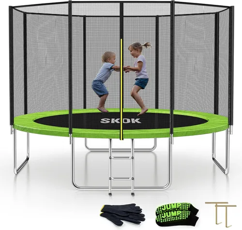 Vista 18 de SKOK Trampoline for Kids,400LBS Outdoor Trampoline with Net-ASTM Approved Trampoline for Children and Adults
