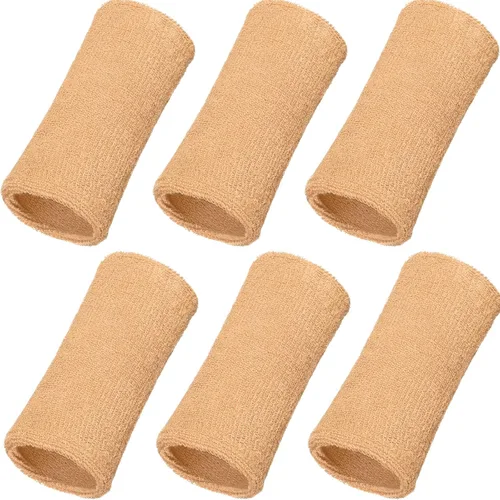 Vista 12 de WILLBOND Bandas de sudor de muñeca de 6 pulgadas para hombres y mujeres, elásticas, atléticas, largas, absorbentes, para baloncesto, tenis, correr