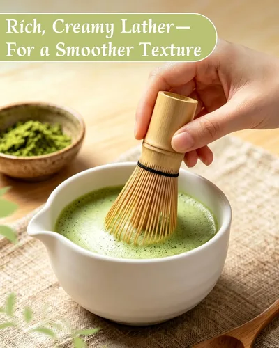 Vista 9 de Batidor de matcha, batidor de matcha de bambú, 1 paquete de 76