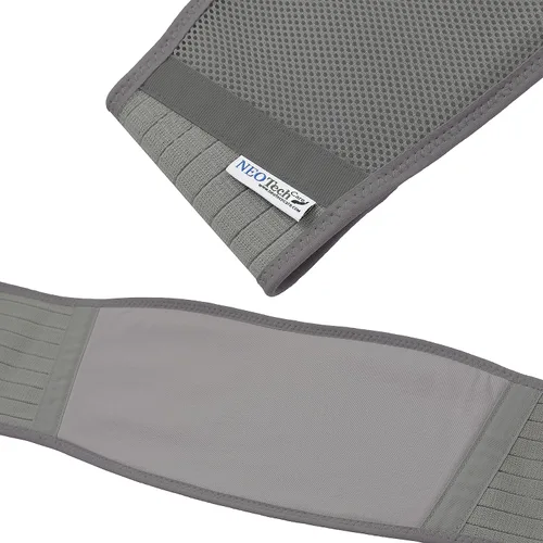 Vista 7 de NeoTech Care Cinturón de maternidad ajustable, ligero y transpirable, banda de apoyo para el vientre para mujeres embarazadas (gris, tamaño regular)