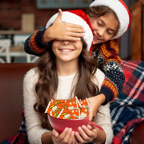Vista 7 de Reeces - Árboles de mantequilla de maní de chocolate de Navidad, paquete de 6, barras de mantequilla de maní cubiertas de crema blanca