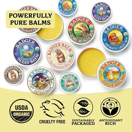 Vista 4 de Badger Cuidado de cutículas, crema de cutícula 100% orgánica para el cuidado natural de las uñas, calma y restauración de cutículas secas