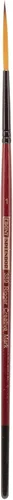 Vista 15 de Creative Mark Ebony Splendor - Brocha sintética de mango corto para pintura de marta sintética, Rigger # 0, pelo multifilamento, pinceles de pintura