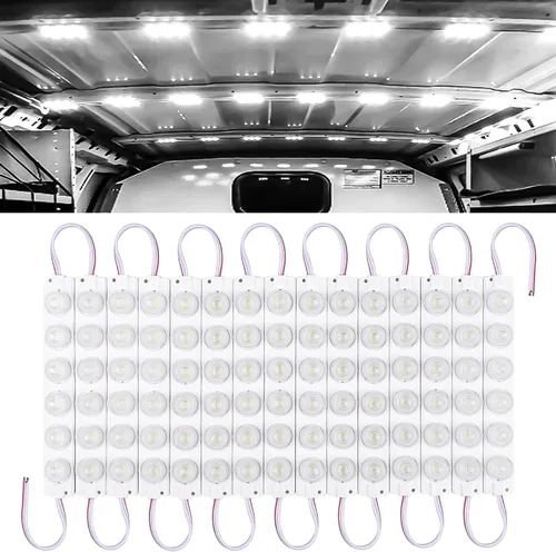 Vista 9 de Linkstyle Kit de iluminación para el interior de furgoneta, de 12V con 120 LEDs, tira de luz LED, módulo de iluminación LED para techo del coche