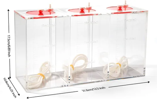 Vista 12 de Aquarium Choice Recipiente de almacenamiento de líquido con bomba dosificadora de acrílico para terrarios