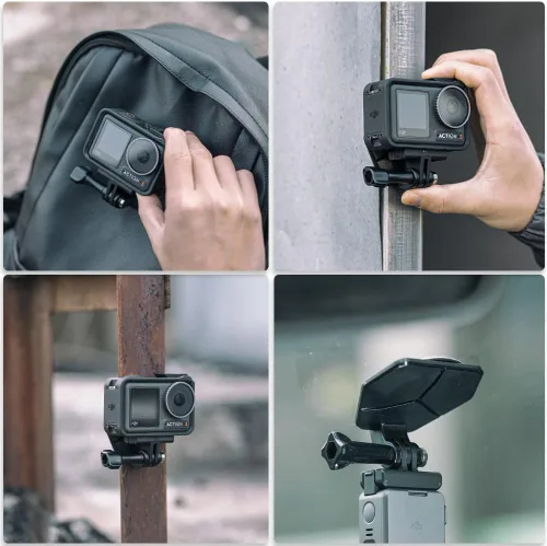 Vista 5 de SUREWO Soporte magnético para cuello para cámaras de acción, montaje en el pecho de liberación rápida con correa, POV Vlogging compatible con GoPro