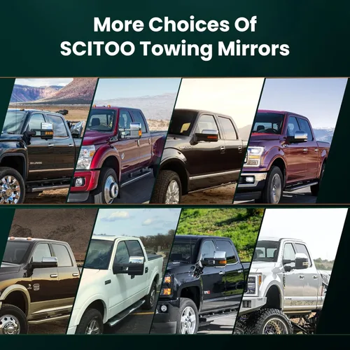 Vista 8 de Autodayplus para camioneta Ford F150 2007-14 espejos laterales de pasajero/conductor, señal de giro, climatizada, luz de charco, par de espejos