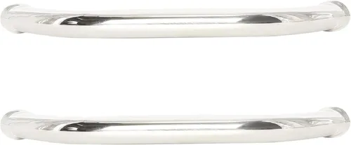 Vista 3 de NovelBee 2 asas de agarre para barco, acero inoxidable pulido redondo con agarre para el dedo, brida, perno