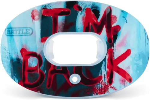 Vista 19 de Battle Sports Oxygen - Protector bucal de fútbol con correa, flujo de aire superior y mejor rendimiento, máxima transpirabilidad, funciona