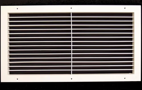 Vista 8 de Rejilla de aire de retorno / suministro ajustable de aluminio, rejilla de aire HVAC de control total, dirección de flujo de aire horizontal