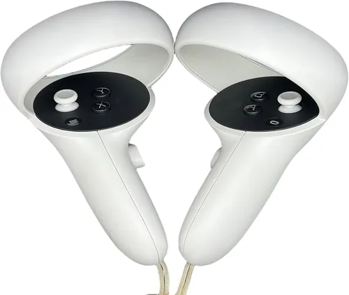 Vista 18 de 2 palillos de repuesto azules para Meta Quest 3, controlador Quest 3S, palillos analógicos para Oculus Quest 2, para Quest Pro, diseño de alta