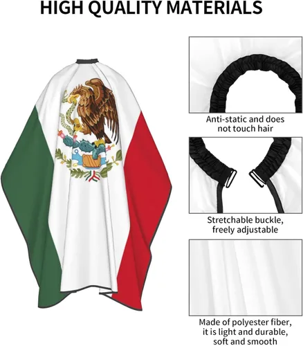 Vista 5 de Xianjing capa de barbero unisex personalizada, capas de corte de cabello personalizadas para salón, añade tu imagen kit de corte de cabello delantal