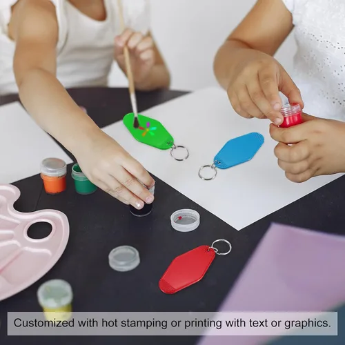 Vista 20 de PATIKIL Vintage Motel Llavero, en blanco Hotel Llaveros Llaveros