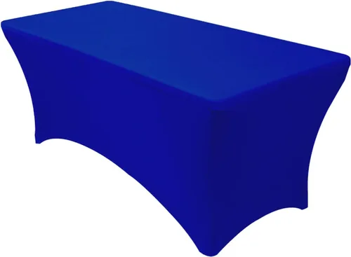 Vista 25 de MDS Pack of 2 Spandex Tablecloth 4FT Tight, Fitted, Washable and Wrinkle Resistant Stretch Rectangular Patio Table Cover for Wedding,Event,Banquet &