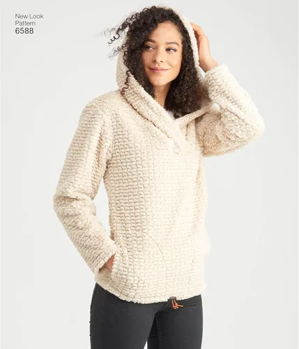 Vista 5 de NEW LOOK Patrón de costura 6588 - Tops unisex, A (XS-S-M-L-XL)