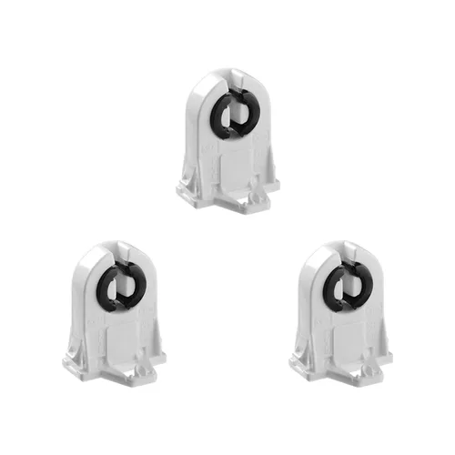 Vista 7 de Othmro Enchufes de luz, 7 unids T8 sostenedor, 2A PC de plástico AC 500 V 100 grados de luz fluorescente, G13-F266 Base de una sola cabeza lápida