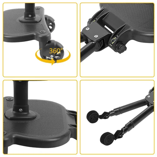 Vista 6 de Tabla universal para cochecito 2024 con asiento desmontable, 2 en 1 para sentarse y pararse para la mayoría de los cochecitos, soporta niños