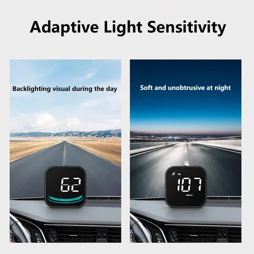 Vista 6 de Riloer Coche Head-Up Display Coche al aire libre Off-Road GPS Guía de velocidad HD Digital GPS Velocímetro HUD Head-Up Display GPS Universal