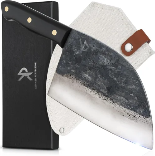 Vista 13 de Kitchen perfection 12" Cuchillo hecho a mano para carne de pechuga, cuchillo de barbacoa para cortar, rebanar y trinchar para hombres – Acero San