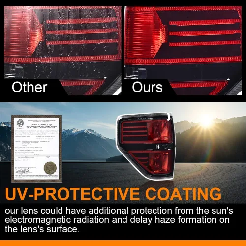 Vista 4 de G-PLUS Luces Traseras Lámpara Trasera, Compatible con Ford F150 2/4 Puertas 2009-2014, No Compatible con Modelos Flareside, No Compatible