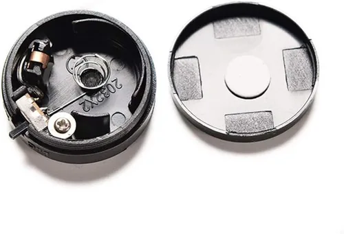 Vista 2 de Cable tipo 3V CR2032 moneda botón de celda de plástico con interruptor de encendido/apagado, paquete de 15
