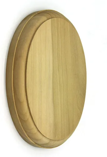 Vista 28 de Roseta redonda, grado de pintura de madera maciza dura, 4 1/2 "x 3/4", accesorio para parte de escalera