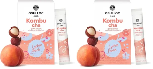 Vista 7 de OSULLOC Kombucha Tea ApplePine (piña y manzana), bebida espumosa en polvo, sin azúcar añadida, 10 varillas, 1.76 onzas