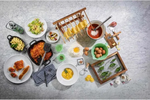 Vista 6 de Tablecraft 11085 Gnocchi - Tabla rodante, 9.38 pulgadas de longitud, madera de acacia