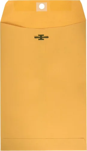 Vista 4 de Sobres de cierre de 6 x 9 – Paquete de 100 sobres de catálogo de papel kraft marrón con cierre de cierre y sello engomado – Sobres de papel pesado