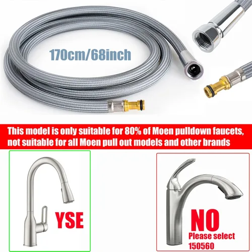 Vista 2 de Kit de servicio de manguera de repuesto para grifos de cocina abatibles Moen 150259