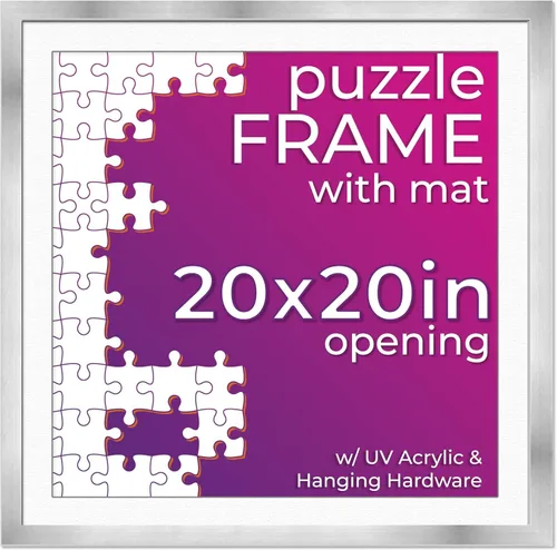 Vista 23 de Poster Palooza Kit de marco de rompecabezas de 11.25 x 38.25 pulgadas. El kit incluye hojas de pegamento para rompecabezas, marco de rompecabezas