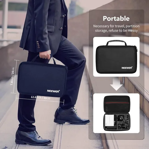 Vista 2 de Neewer - Kit de 50 accesorios para GoPro Hero Session / 5 Hero 1, 2, 3, 3+, 4, 5, SJ4000 5000, 6000 DBPOWER AKASO VicTsing APEMAN WiMiUS Rollei