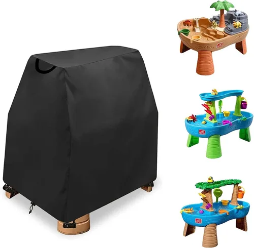 Vista 6 de AKEfit Cubierta para Mesa de Agua para Niños se Ajusta a Mesa de Agua de Estanque de Salpicaduras con Duchas de Lluvia para Niños Pequeños, Cubierta